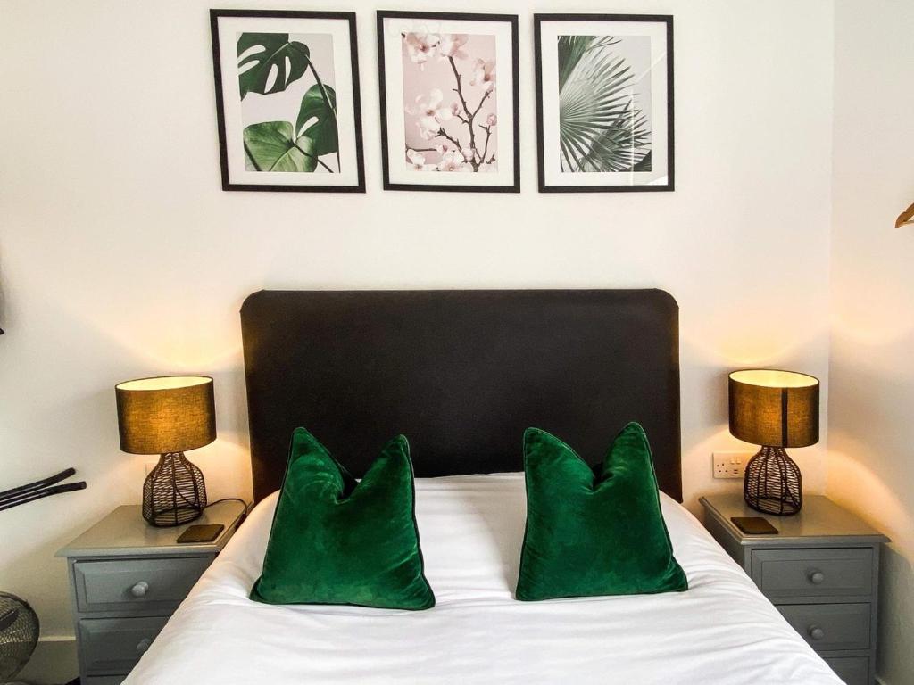 Postel nebo postele na pokoji v ubytování Castle Hotel