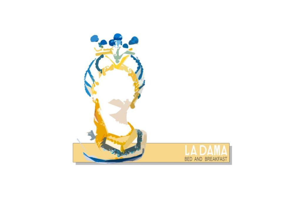 Naktsmītnes LA DAMA logotips vai norāde