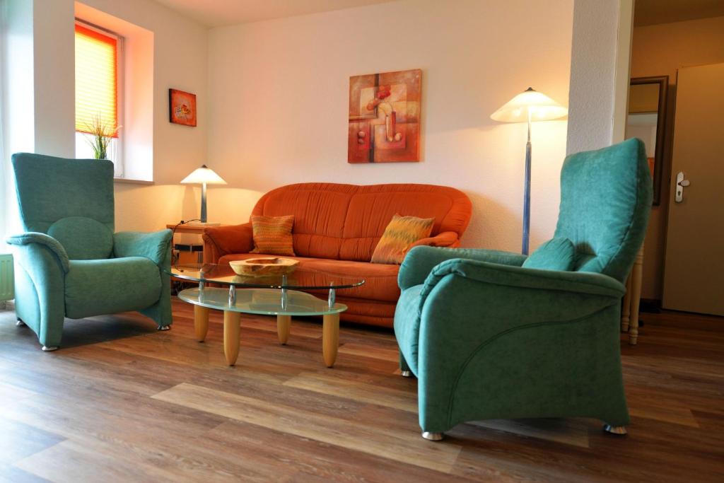 Posezení v ubytování Haus Nordseebrandung NB26