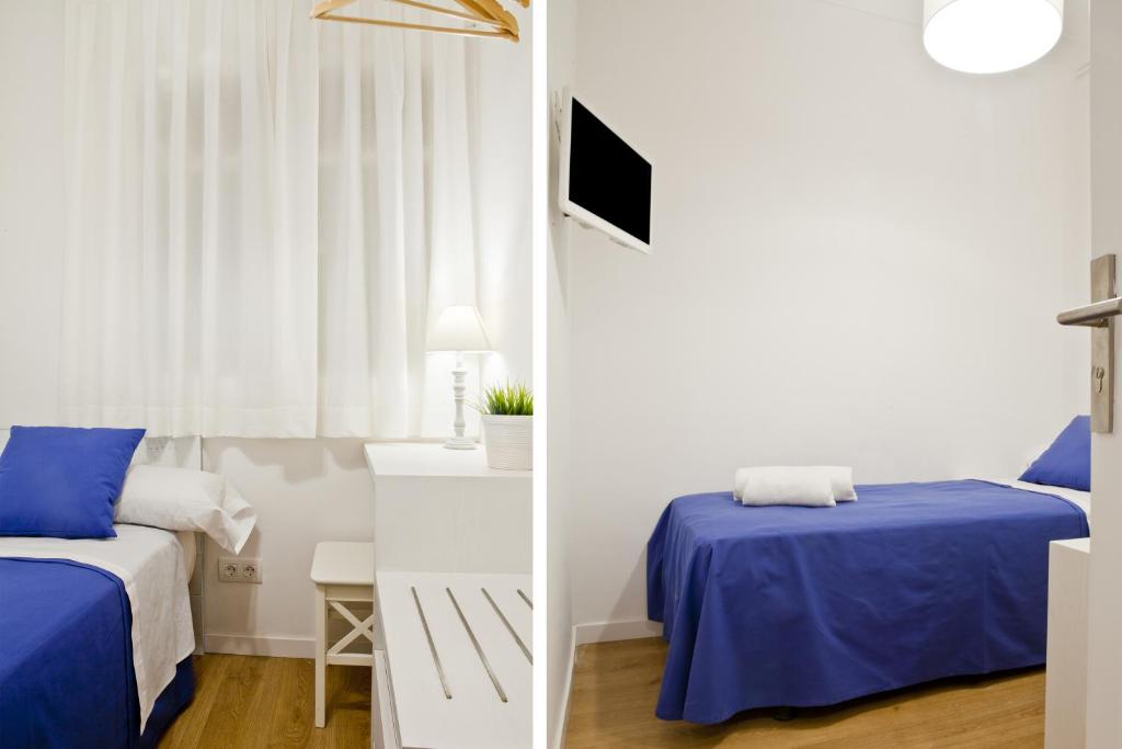 Blue Barcelona - غرفة مفردة مع حمام مشترك