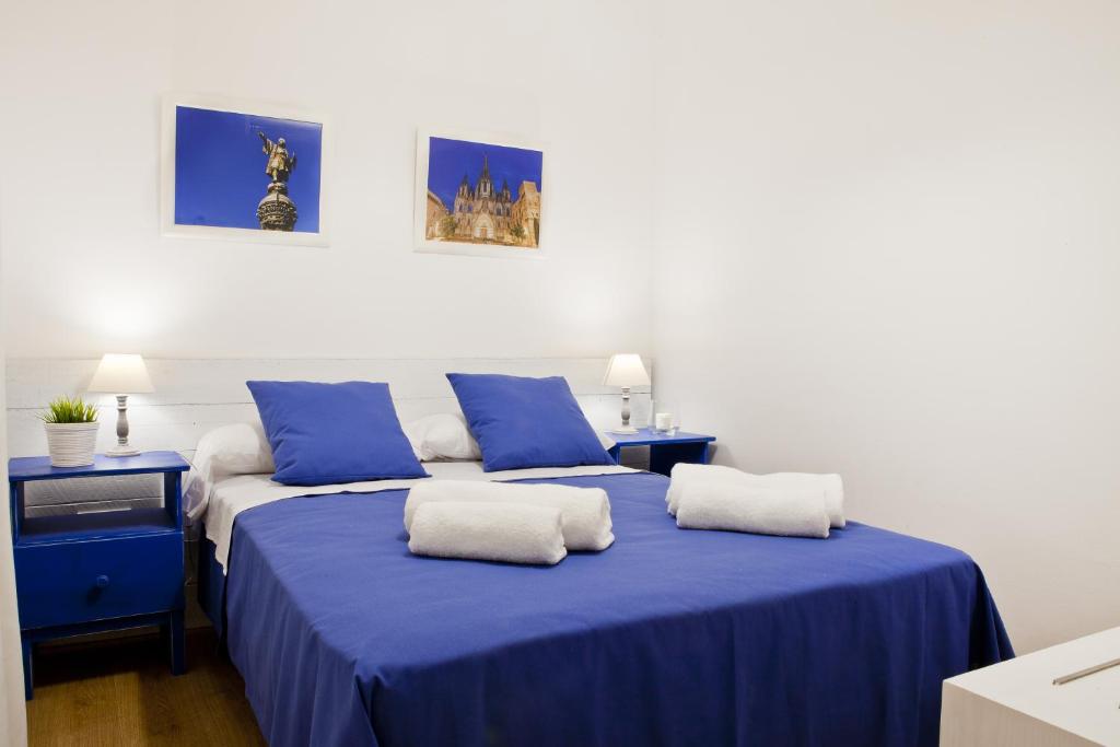 Blue Barcelona - غرفة مزدوجة مع حمام مشترك