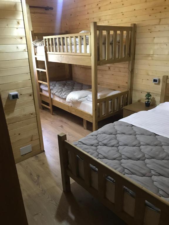 Postel nebo postele na pokoji v ubytování Guesthouse Demushi