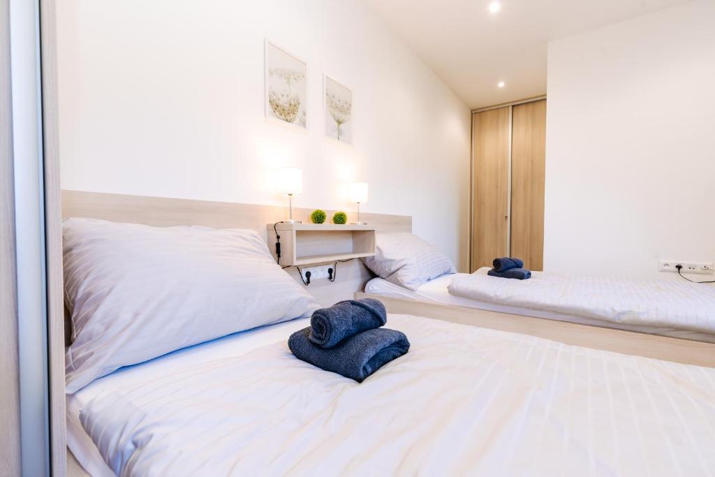 Postel nebo postele na pokoji v ubytování Apartment Hugo Blatná