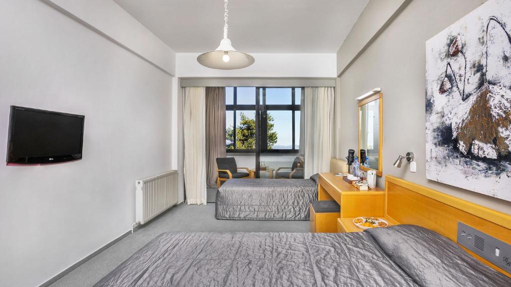 TV a/nebo společenská místnost v ubytování Troodos Hotel & Spa