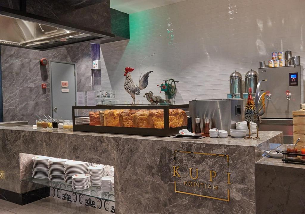 Kuchyň nebo kuchyňský kout v ubytování Sama Sama Hotel KLIA
