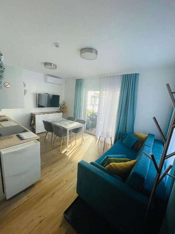 TV a/nebo společenská místnost v ubytování Horizon Park 1 - Balkon Taras i parking