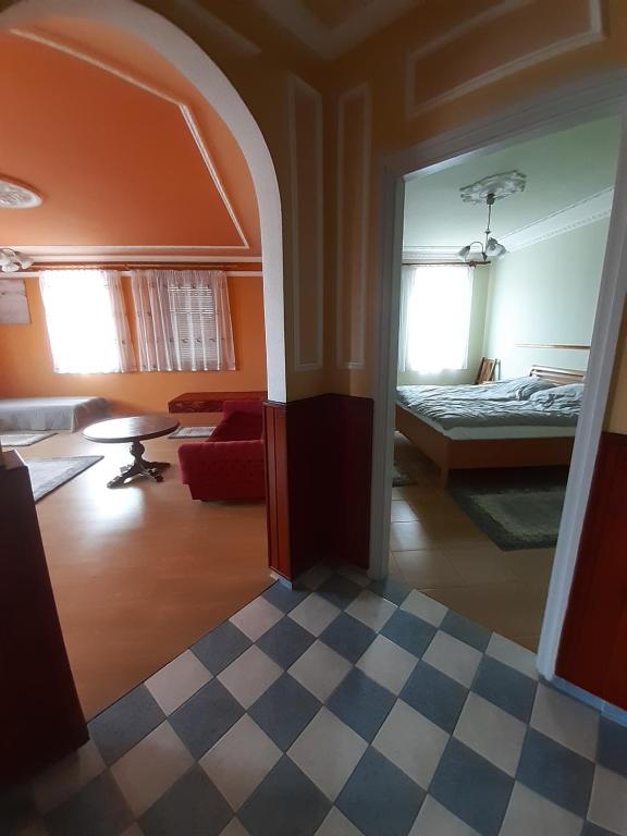 Posteľ alebo postele v izbe v ubytovaní Gábor Pál 1 Apartman 1 szoba