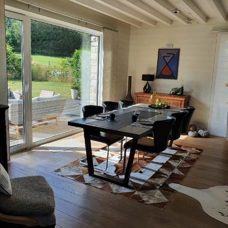 Posezení v ubytování B&B Maison Pierreuse