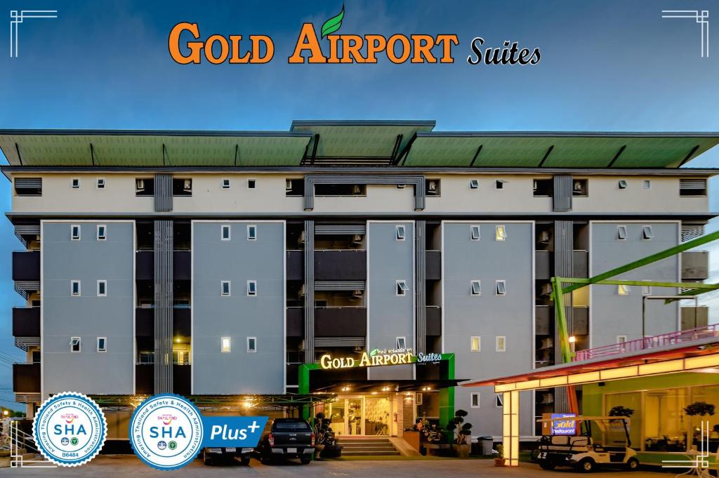 a rendering of the front of a hotel at Gold Airport Suites in Lat Krabang