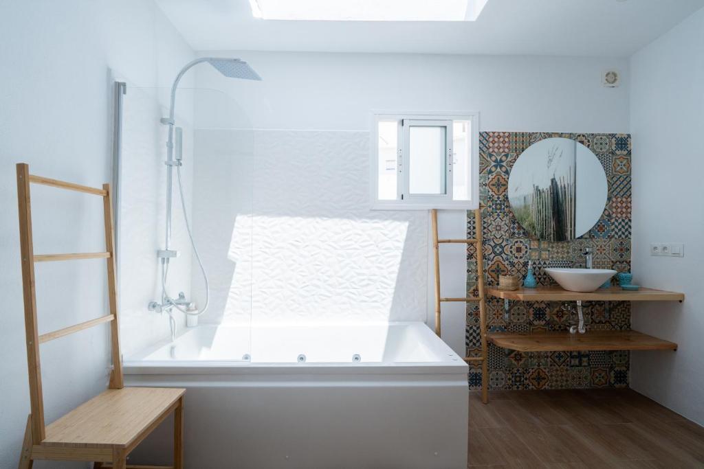 Koupelna v ubytování Casa Alegría