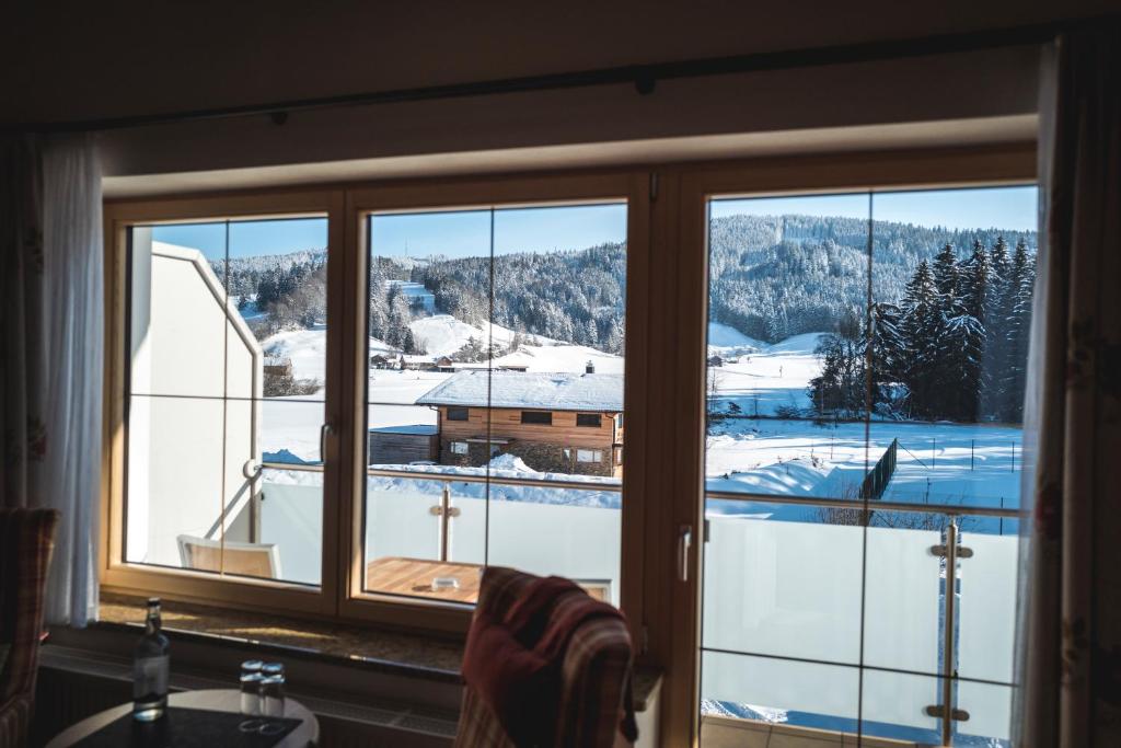 Nespecifikovaný výhled na hory nebo výhled na hory při pohledu z hotelu