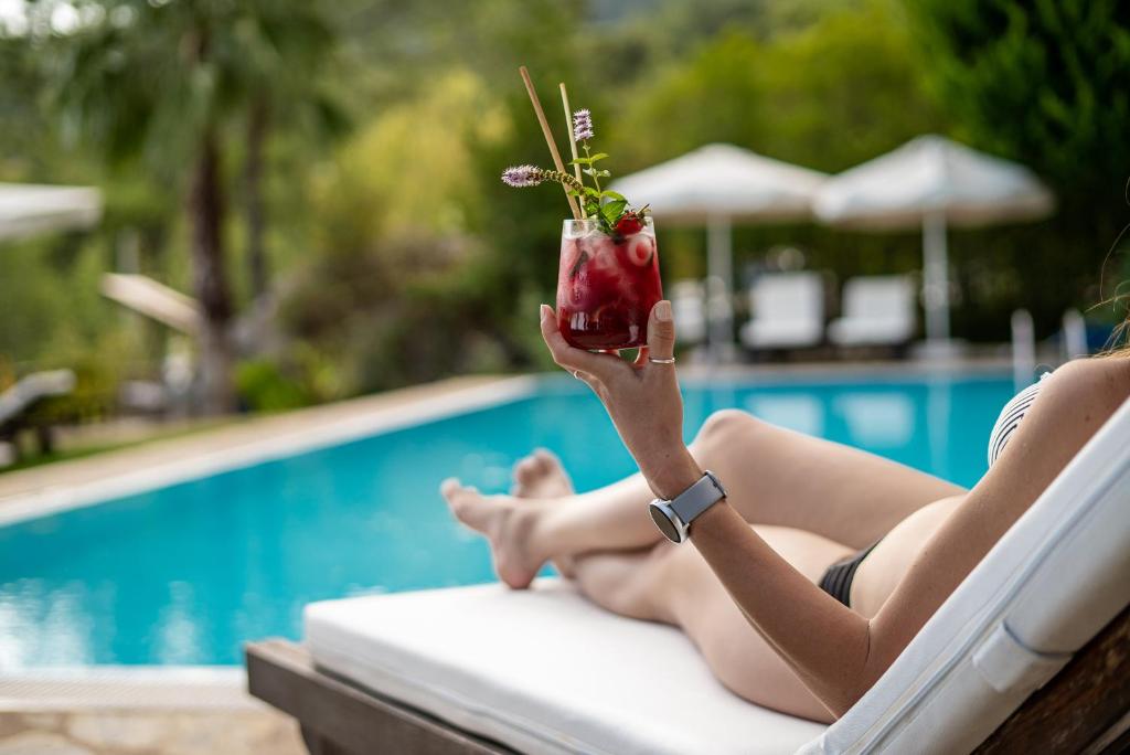 Swimmingpoolen hos eller tæt på Olympos Mountain Lodge