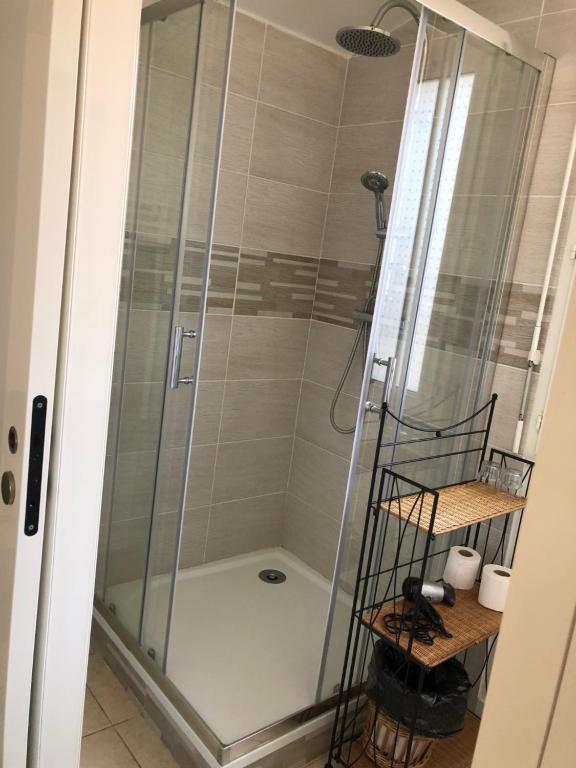 Koupelna v ubytování chambres d'hotes Labatut