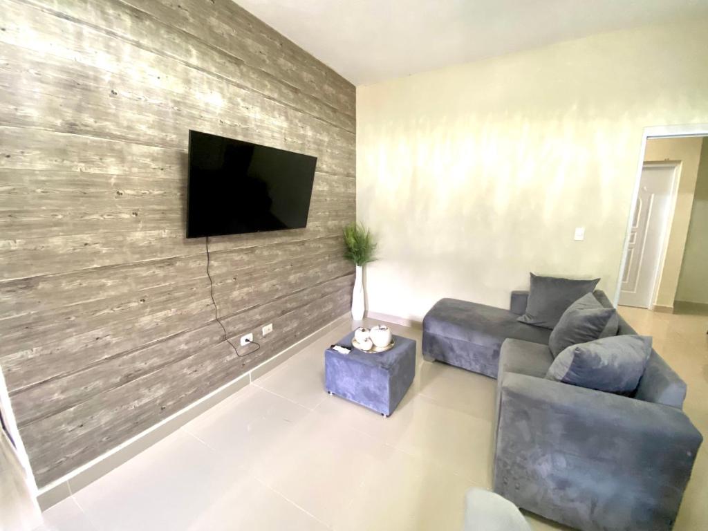 TV a/nebo společenská místnost v ubytování Balcón Skyline 2