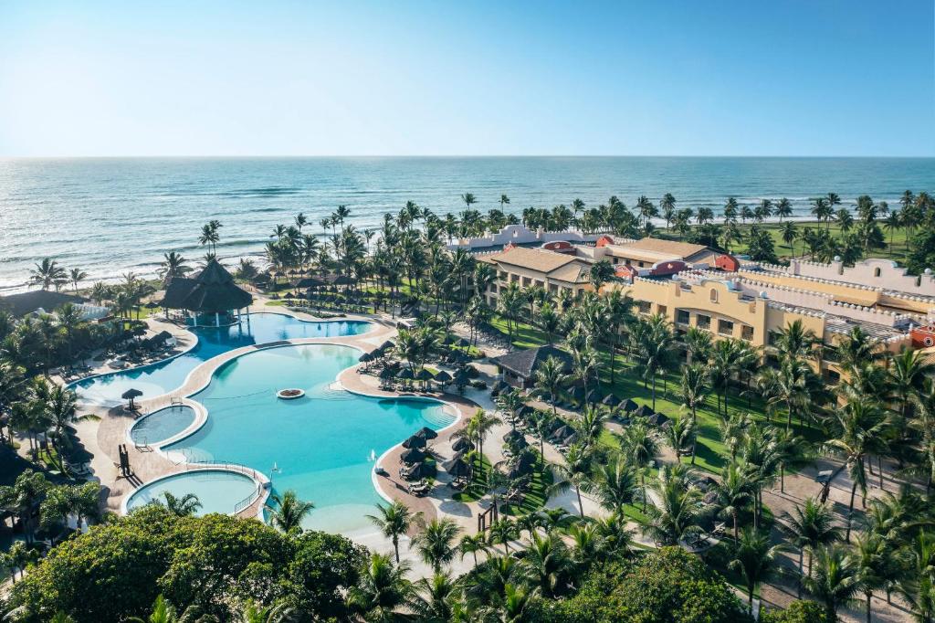 an aerial view of the resort and the ocean at Iberostar Bahia - All Inclusive in Praia do Forte