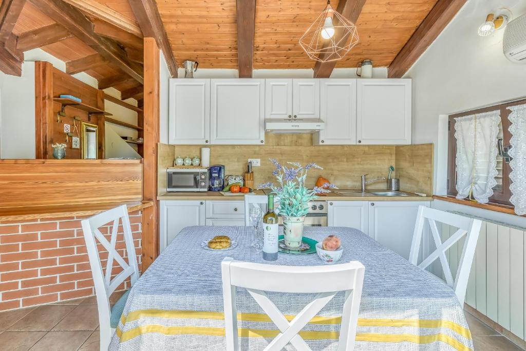 Kuchyň nebo kuchyňský kout v ubytování Apartman Marko in Tar