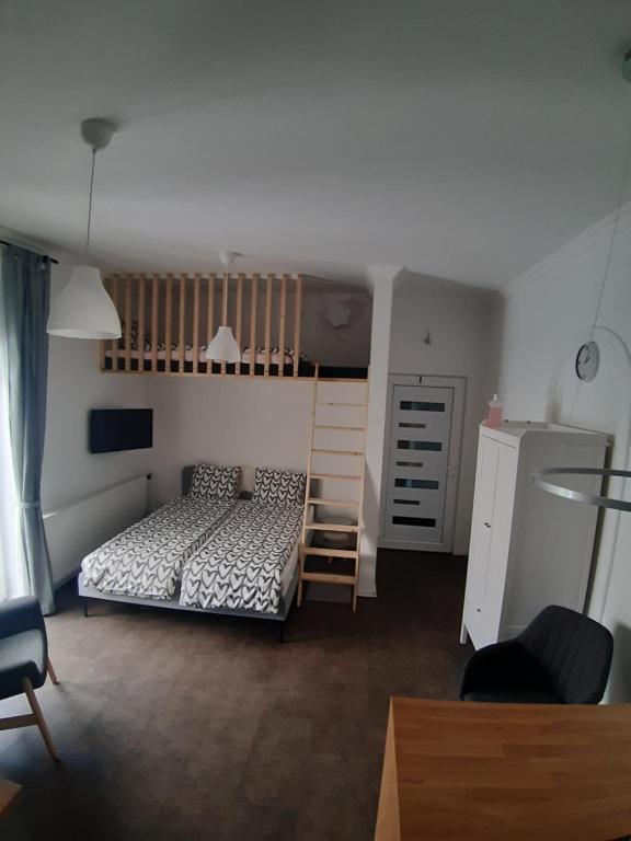 Postel nebo postele na pokoji v ubytování MY WAY BB