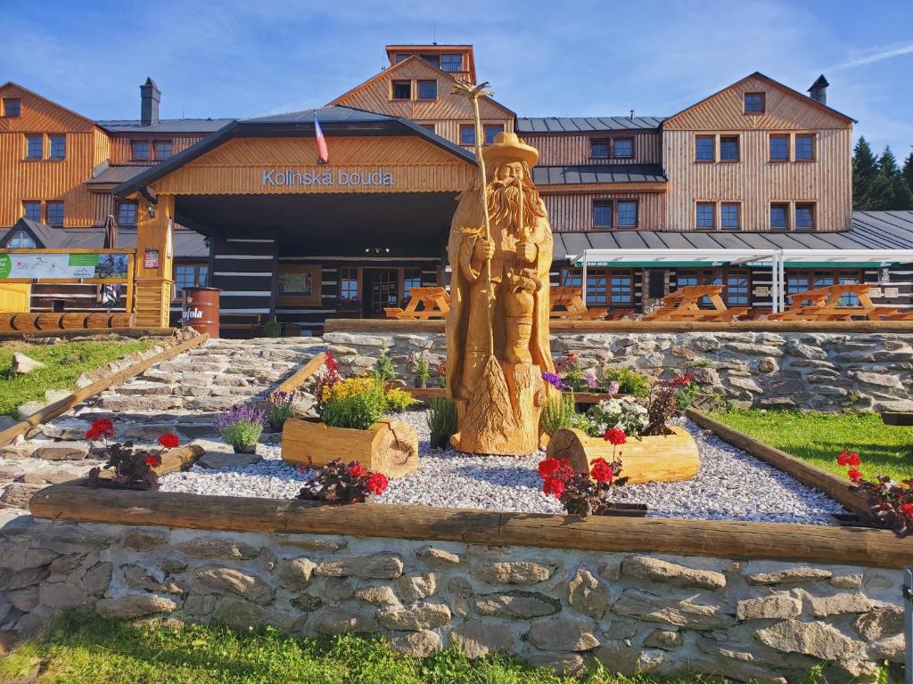 Zahrada ubytování Horský hotel Kolínská bouda