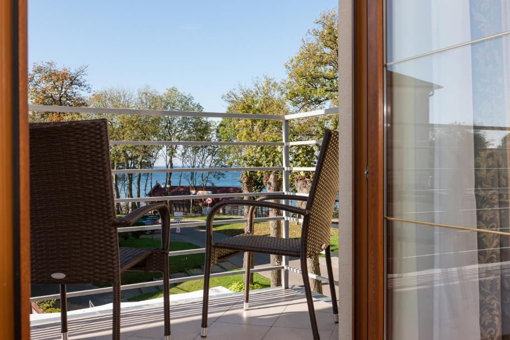 Balkón nebo terasa v ubytování Nawigator SPA