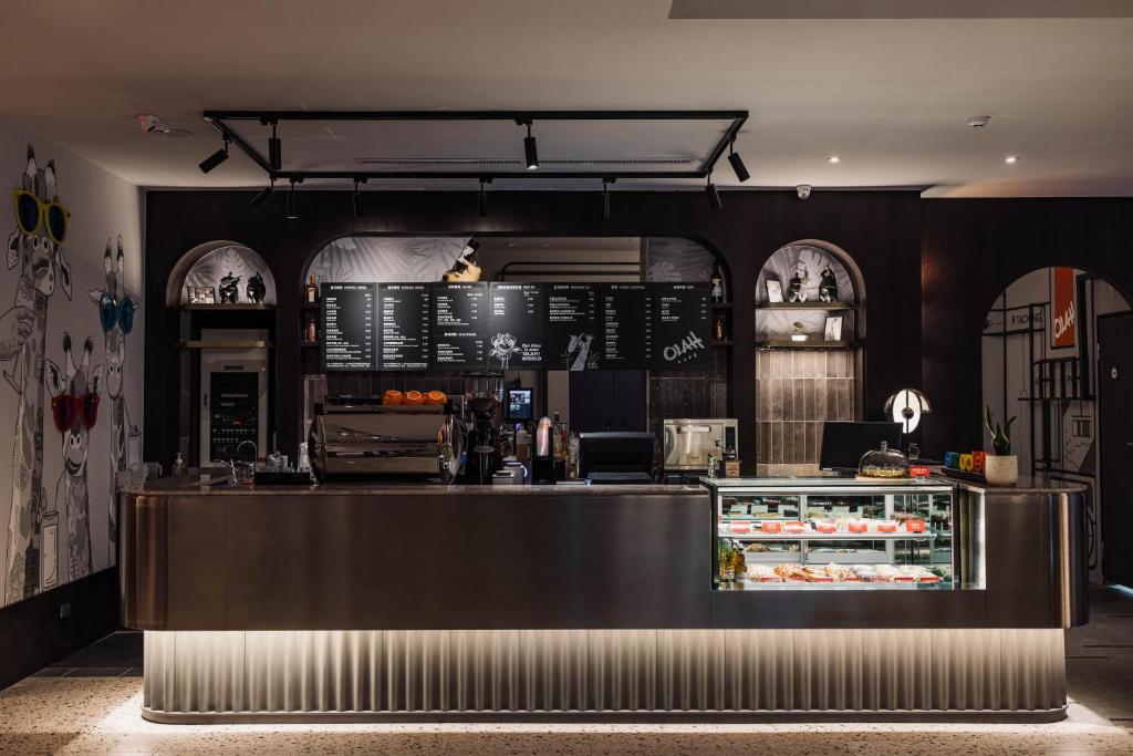 Lounge nebo bar v ubytování OLAH Poshtel - Taichung Station