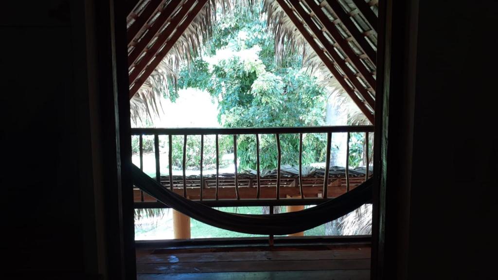 Balcone o terrazza di Casa 3 amigos-Palm roofed house