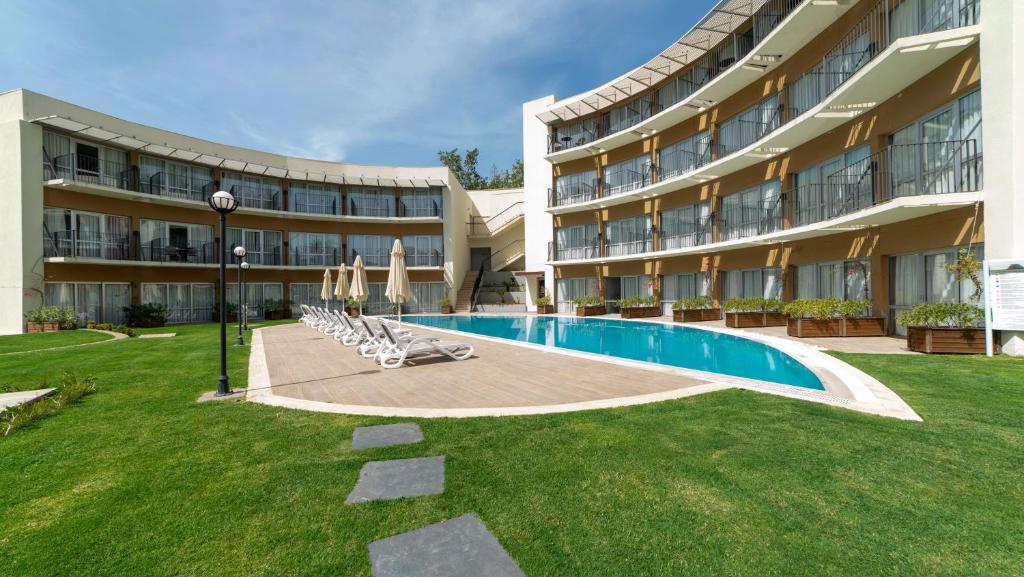 Bazén v ubytování Duja Bodrum nebo v jeho okolí