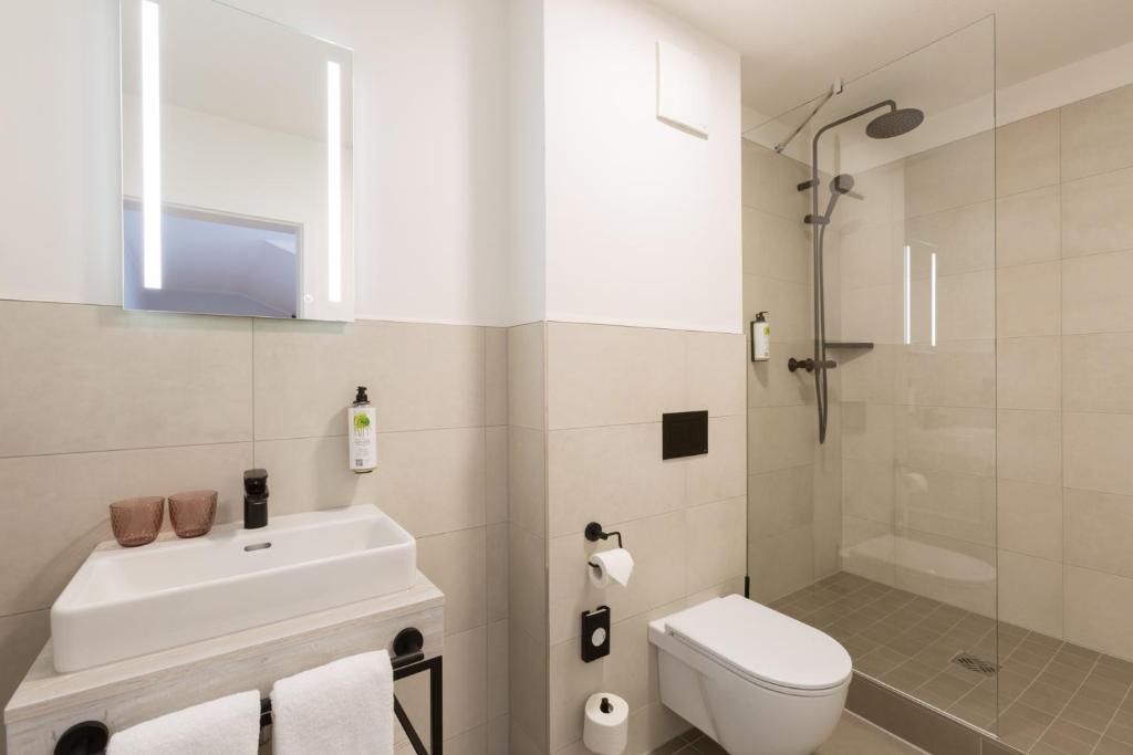 Koupelna v ubytování Koopmanns Hotel und Lädchen