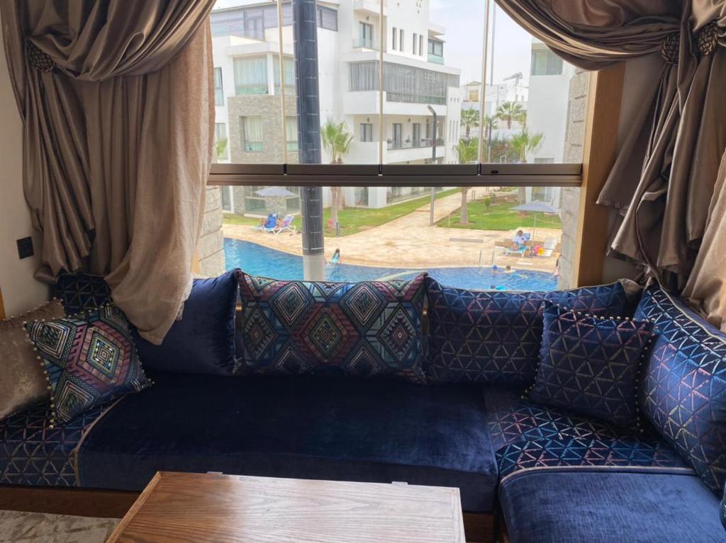 Posezení v ubytování Hivernage, Superbe appartement dans une résidence