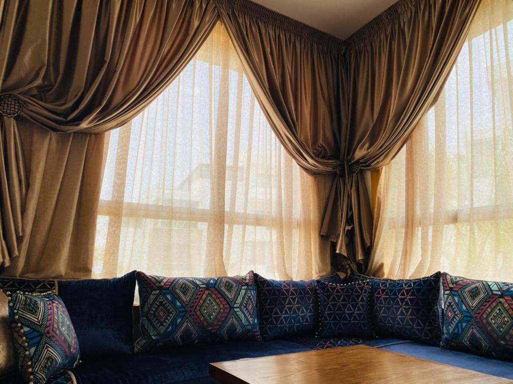 Posezení v ubytování Hivernage, Superbe appartement dans une résidence
