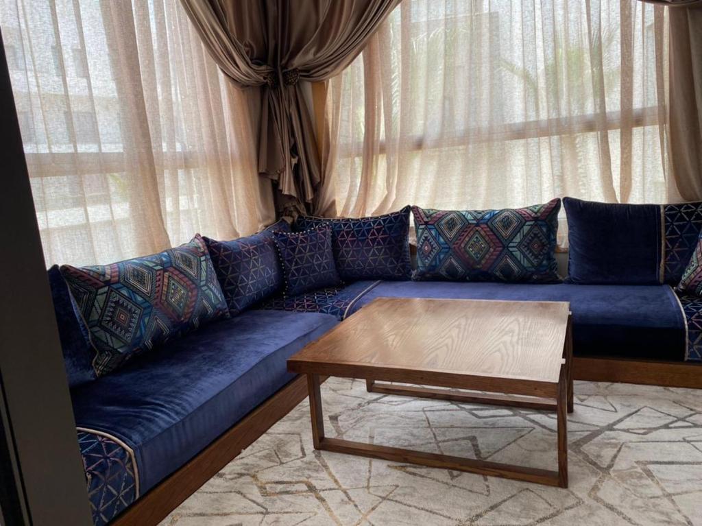 Posezení v ubytování Hivernage, Superbe appartement dans une résidence