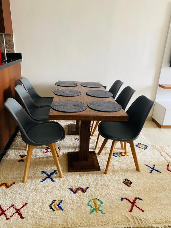 Posezení v ubytování Hivernage, Superbe appartement dans une résidence