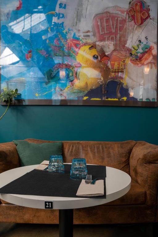 Posezení v ubytování Hotel Libera Caen Colombelles