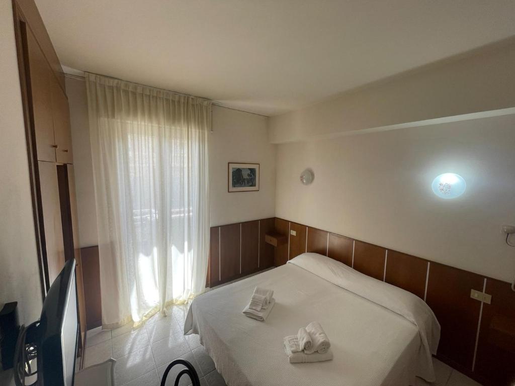 Postel nebo postele na pokoji v ubytování Hotel Metropol