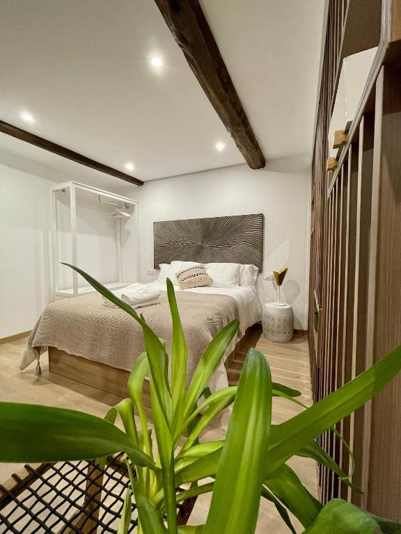 Postel nebo postele na pokoji v ubytování A Das Marias LOFT
