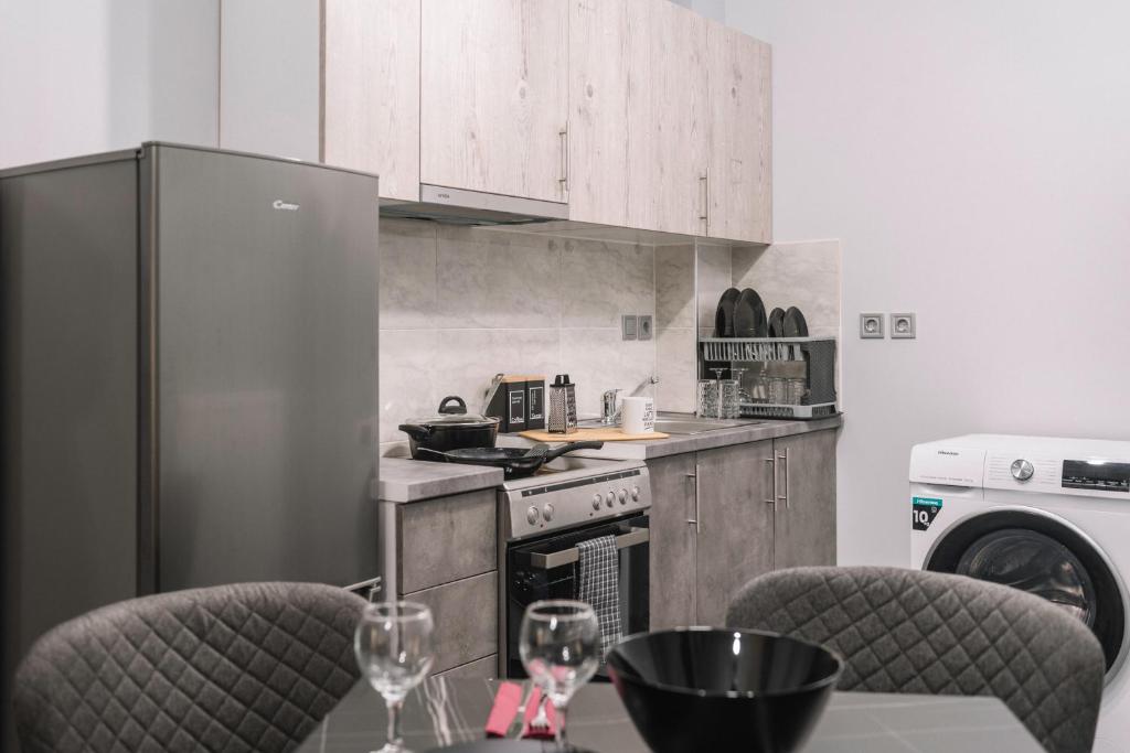 Kuchyňa alebo kuchynka v ubytovaní Dream Apartment "self check in"