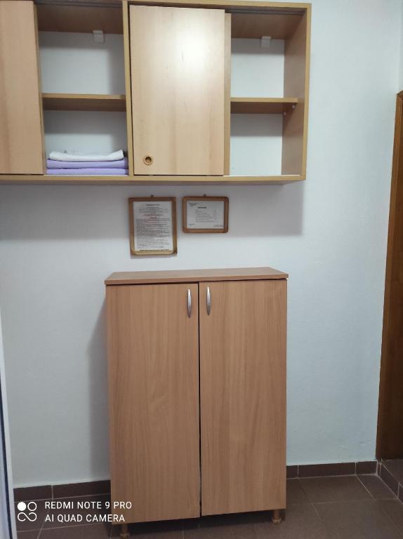 Kuchyň nebo kuchyňský kout v ubytování Apartmani Grozdanic Canj