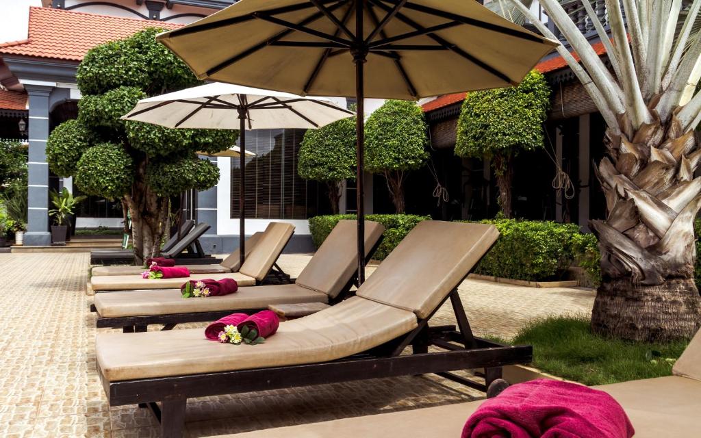 Zahrada ubytování Lucky Angkor Hotel & Spa