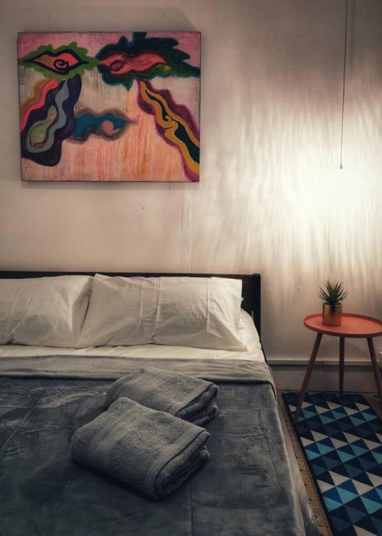 Postel nebo postele na pokoji v ubytování Treehouse Hostel