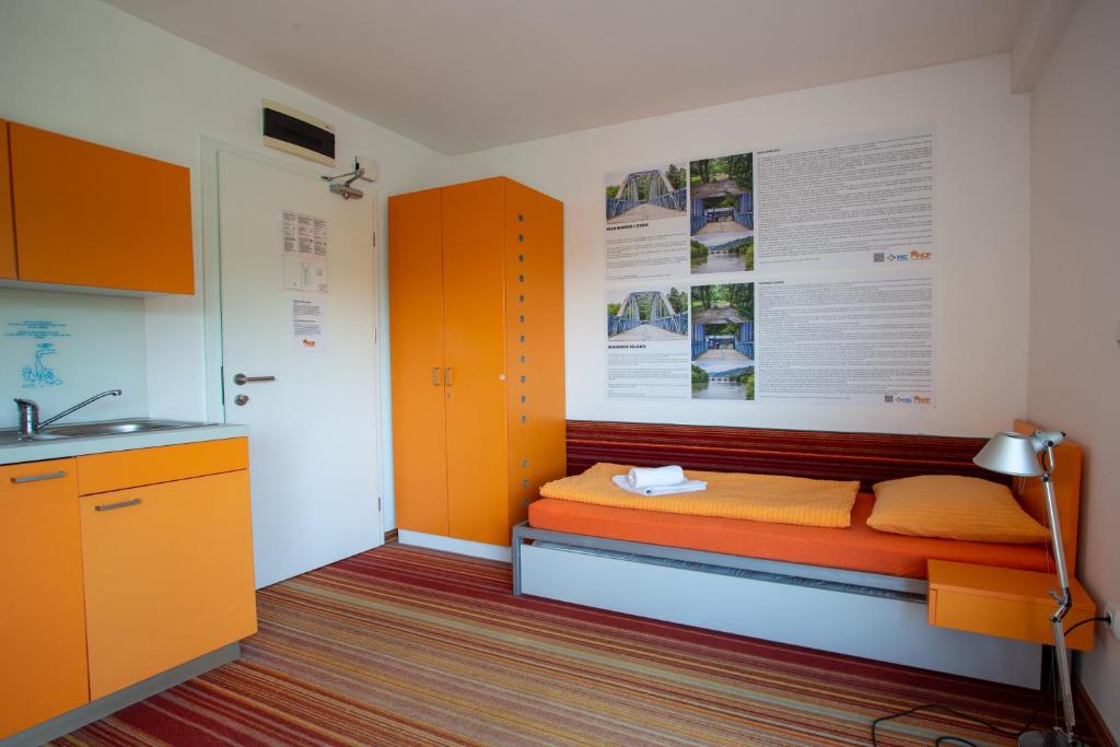 Postel nebo postele na pokoji v ubytování Hostel Pekarna