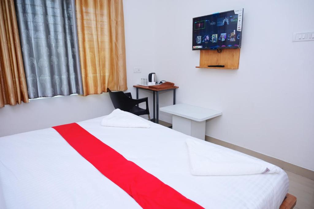 TV a/nebo společenská místnost v ubytování Hotel Stay Shine