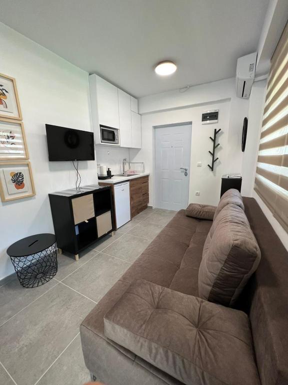 Kuchnia lub aneks kuchenny w obiekcie Apartments M, Kallikratia