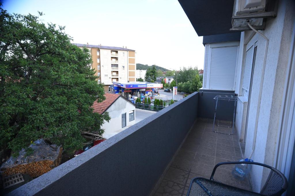Balkón nebo terasa v ubytování New apartment located in the heart of Niksic.