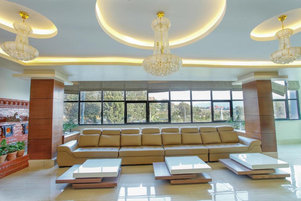 Posezení v ubytování Hotel Meridian Suite
