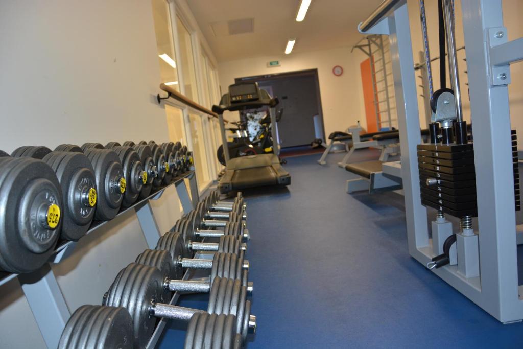 Fitness centrum a/nebo fitness zařízení v ubytování Sport Klub Hvozd
