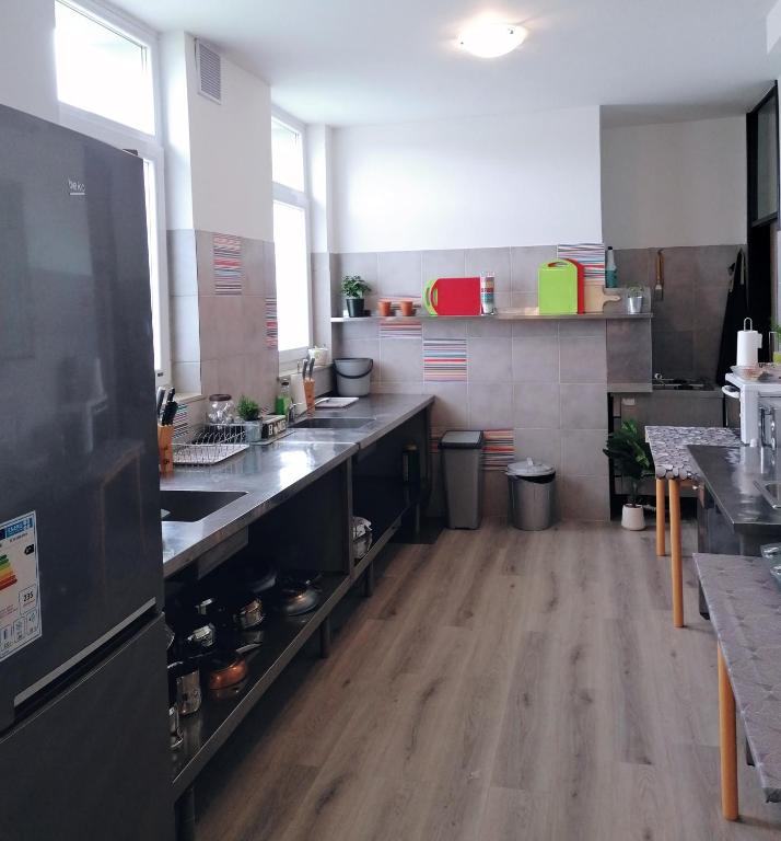 Kuchyň nebo kuchyňský kout v ubytování Apartments & rooms Saša