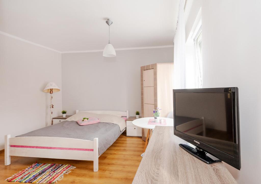 TV a/nebo společenská místnost v ubytování Pod Aniołami