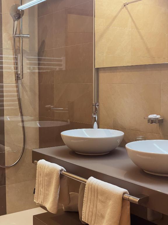 Koupelna v ubytování Hotel Kärnten