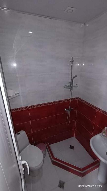 Koupelna v ubytování Zandarashvili Guest House