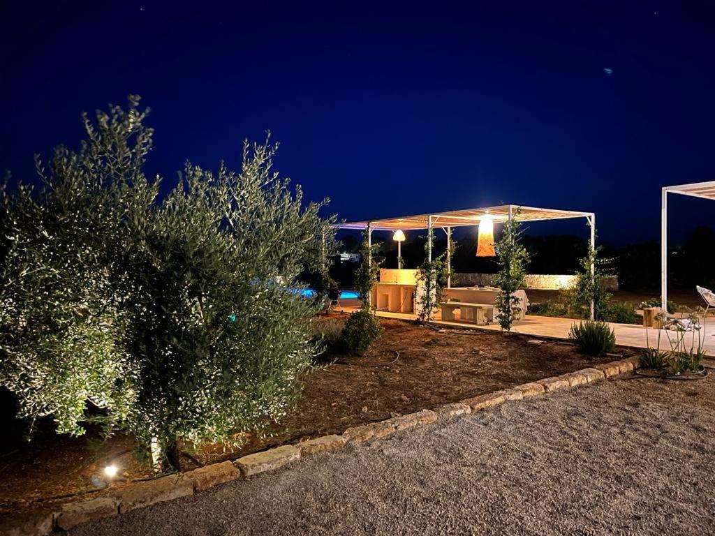 A garden outside Villa Casa Bianca di Porto Selvaggio