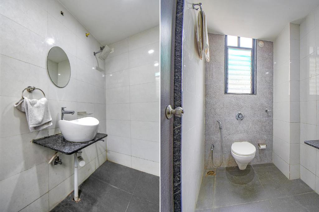Koupelna v ubytování FabHotel Gargi Inn - Near Balewadi Stadium